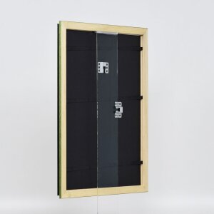 Effect wooden frame profile 21 green 10x10 cm acrylic glass