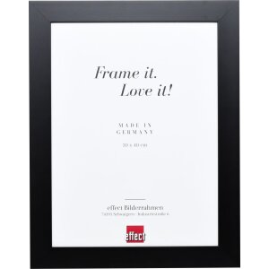 Effect solid wood frame Profile 30 black 10x10 cm Clear...