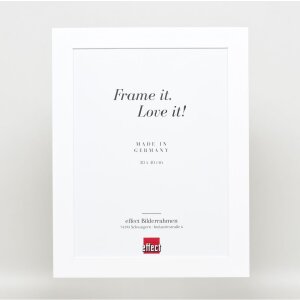 Effect solid wood frame Profile 30 white 10x10 cm Clear glass