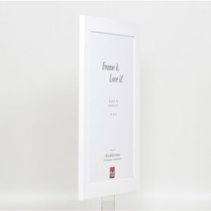 Effect solid wood frame Profile 30 white 10x10 cm Clear glass