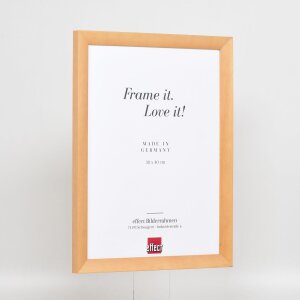 Effect Wooden Frame Top N birch 10x10 cm Museum glass