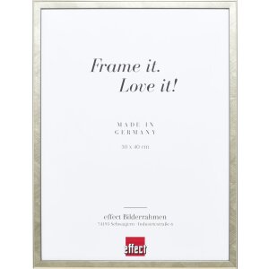 Effect solid wood frame profile 29 silver 10x10 cm Museum...