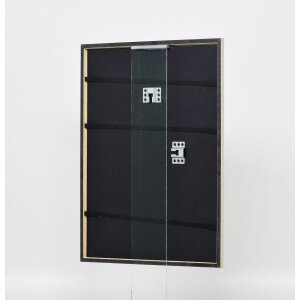 Effect solid wood frame profile 29 silver 10x10 cm Museum glass