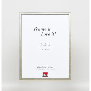 Effect solid wood frame profile 29 silver 10x10 cm Museum glass