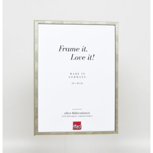 Effect solid wood frame profile 29 silver 10x10 cm Museum glass