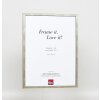 Effect solid wood frame profile 29 silver 10x10 cm Museum glass