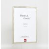 Effect solid wood frame profile 29 silver 10x10 cm Museum glass