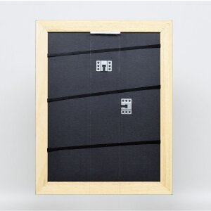 Effect solid wood frame Profile 30 black 10x10 cm Museum glass