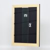 Effect solid wood frame Profile 30 black 10x10 cm Museum glass