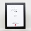 Effect solid wood frame Profile 30 black 10x10 cm Museum glass