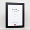 Effect solid wood frame Profile 30 black 10x10 cm Museum glass