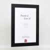 Effect solid wood frame Profile 30 black 10x10 cm Museum glass