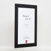 Effect solid wood frame Profile 30 black 10x10 cm Museum glass