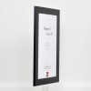 Effect solid wood frame Profile 30 black 10x10 cm Museum glass