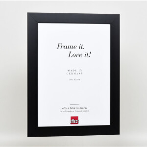 Effect solid wood frame Profile 30 black 10x10 cm Acrylic glass