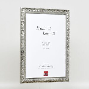 Effect wooden frame profile 94 silver 10x10 cm normal glass