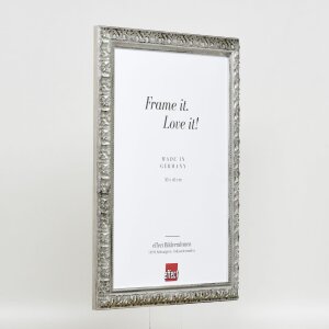 Effect wooden frame profile 94 silver 10x10 cm normal glass