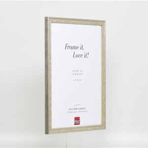 Effect wooden frame profile 2070 normal glass 10x10 cm silver