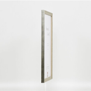 Effect wooden frame profile 2070 normal glass 10x10 cm silver