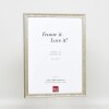 Effect wooden frame profile 2070 normal glass 10x10 cm silver