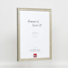 Effect wooden frame profile 2070 normal glass 10x10 cm silver