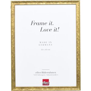 Effect wooden frame profile 2070 normal glass 10x10 cm gold