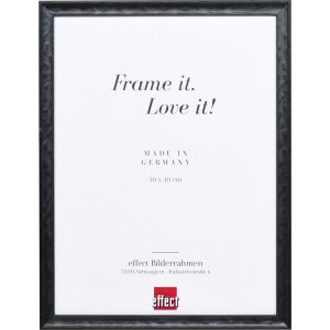 Effect wooden frame profile 2070 normal glass 10x10 cm black