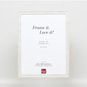 Effect wooden frame profile 2070 normal glass 10x10 cm white