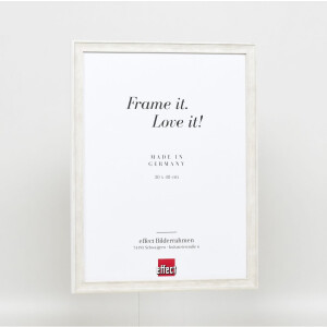 Effect wooden frame profile 2070 normal glass 10x10 cm white