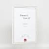 Effect wooden frame profile 2070 normal glass 10x10 cm white