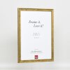 Effect wooden frame profile 2070 anti-reflective glass 10x10 cm gold