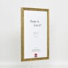 Effect wooden frame profile 2070 anti-reflective glass 10x10 cm gold