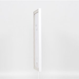 Effect wooden frame profile 2070 anti-reflective glass 10x10 cm white