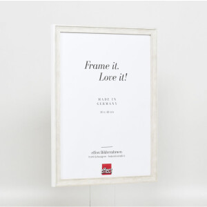 Effect wooden frame profile 2070 anti-reflective glass 10x10 cm white