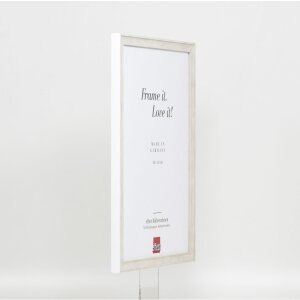 Effect wooden frame profile 2070 anti-reflective glass 10x10 cm white