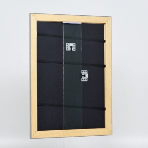 Effect wooden frame profile 94 silver 10x10 cm anti-reflective glass