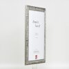 Effect wooden frame profile 94 silver 10x10 cm anti-reflective glass