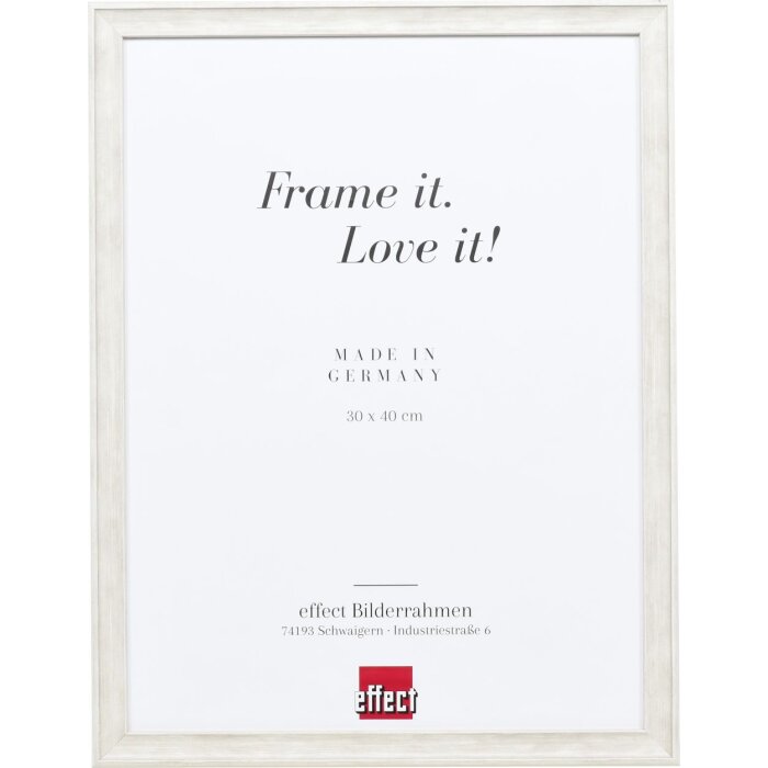 Effect Wooden Frame Profile 2070 Museum Glass 10x10 cm white