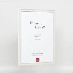 Effect Wooden Frame Profile 2070 Museum Glass 10x10 cm white