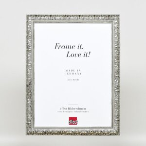 Effect wooden frame profile 94 silver 10x10 cm acrylic glass