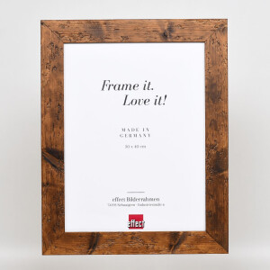 Effect Wooden Frame 2400 brown 10x10 cm Museum glass