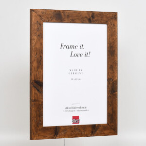 Effect Wooden Frame 2400 brown 10x10 cm Museum glass