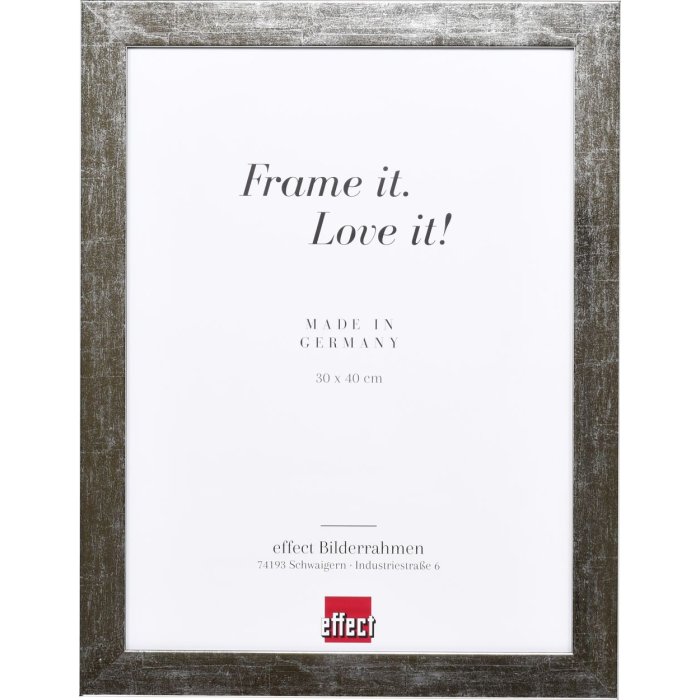 Effect Picture Frame 2319 silver high gloss 10x10 cm Museum glass