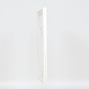 Effect Wooden Baroque Frame Profile 37 white 10x10 cm Museum Glass