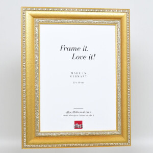 Effect Baroque Picture Frame Profile 31 gold 10x10 cm Clear glass