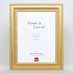 Effect Baroque Picture Frame Profile 31 gold 10x10 cm Anti-reflective glass