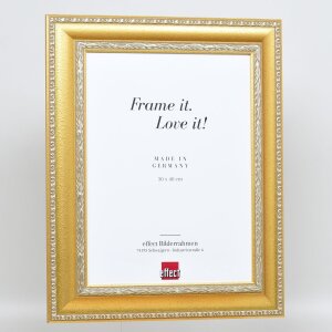 Effect Baroque Picture Frame Profile 31 gold 10x10 cm Anti-reflective glass