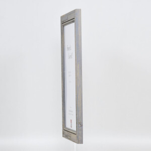 Effect Solid Wood Picture Frame 2240 grey 10x10 cm Museum glass