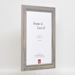 Effect Solid Wood Picture Frame 2240 grey 10x10 cm Museum glass