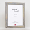 Effect Solid Wood Picture Frame 2240 grey 10x10 cm Museum glass